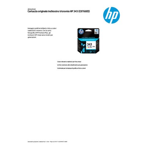 Cartuccia inkjet 343 HP 3 colori  C8766EE
